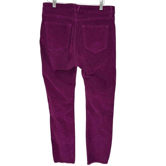 Vineyard Vines Pants Womens 28 Purple Corduroy Raw Hem Ankle Stretch 2P001366 - Picture 2 of 9
